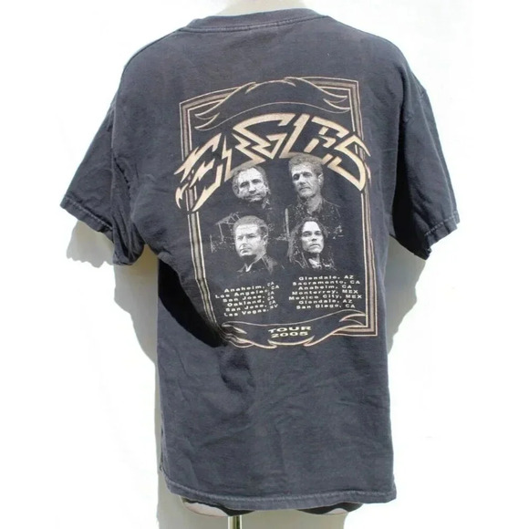 Vintage 2005 Eagles Music Tour Concert T-Shirt Mens Size Large - Picture 2 of 2